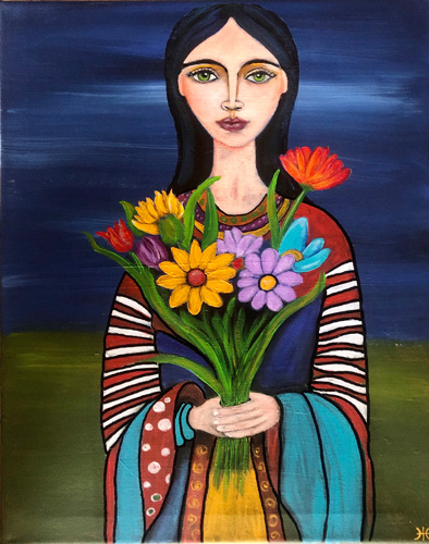 Blumenfrau 